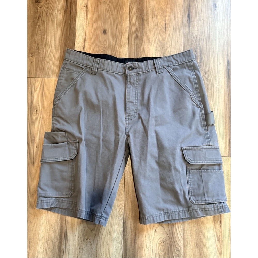Dickies Work Wear Shorts Gray Cargo Carpenter Cotton Blend Men's 34